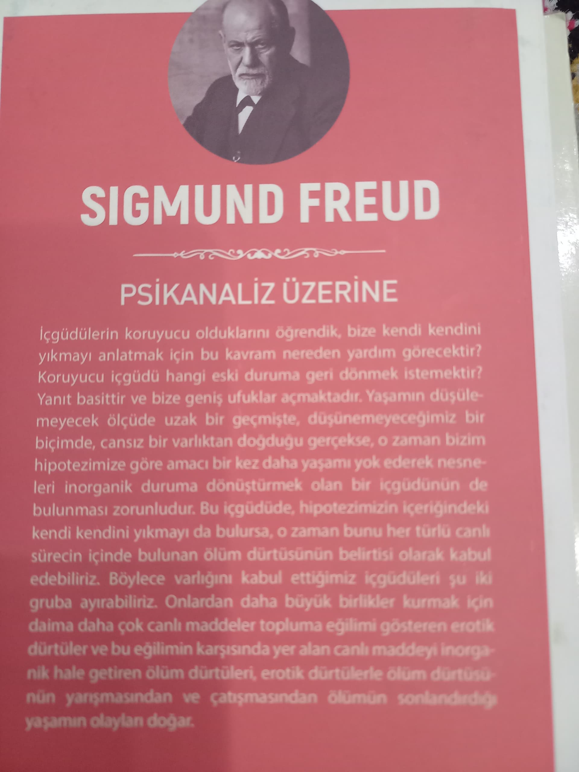 Sigmun Freud Psikanaliz üzerine — 2