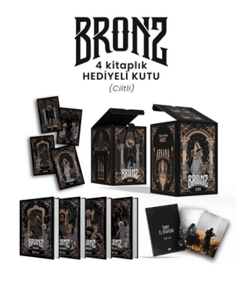 Bronz Serisi - 4 Kitaplık Ciltli Hediyeli Kutu