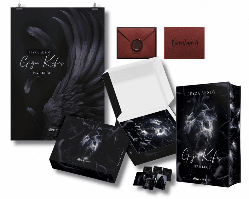 Siyah Kuğu 3 Göğü Kafes (Kutulu Set)