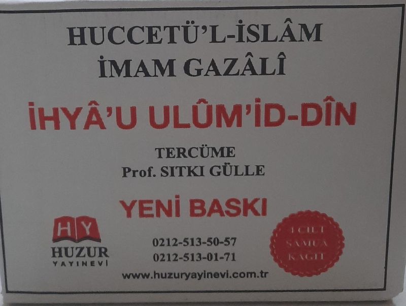 İhya-u Ulumid'din Büyük Boy (4 Cilt) Şamua