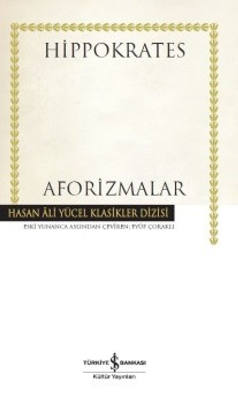 Aforizmalar (Hippokrates) (Karton Kapak)