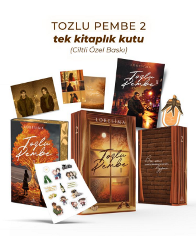 Tozlu Pembe 2 (Ciltli Tek Kitaplık Kutu Yan Boyamalı)