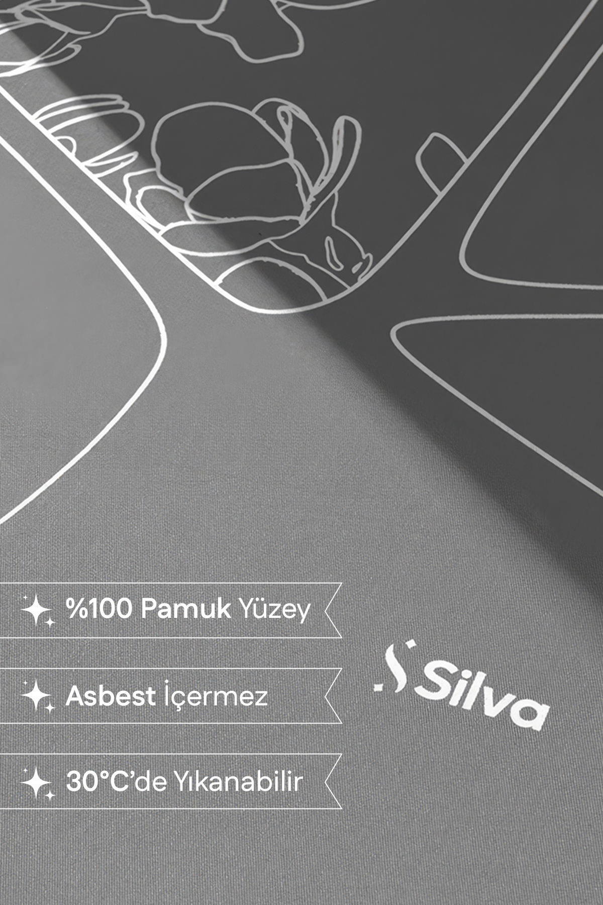 Ütü Masası Bezi Gri (50*140 cm) — 5